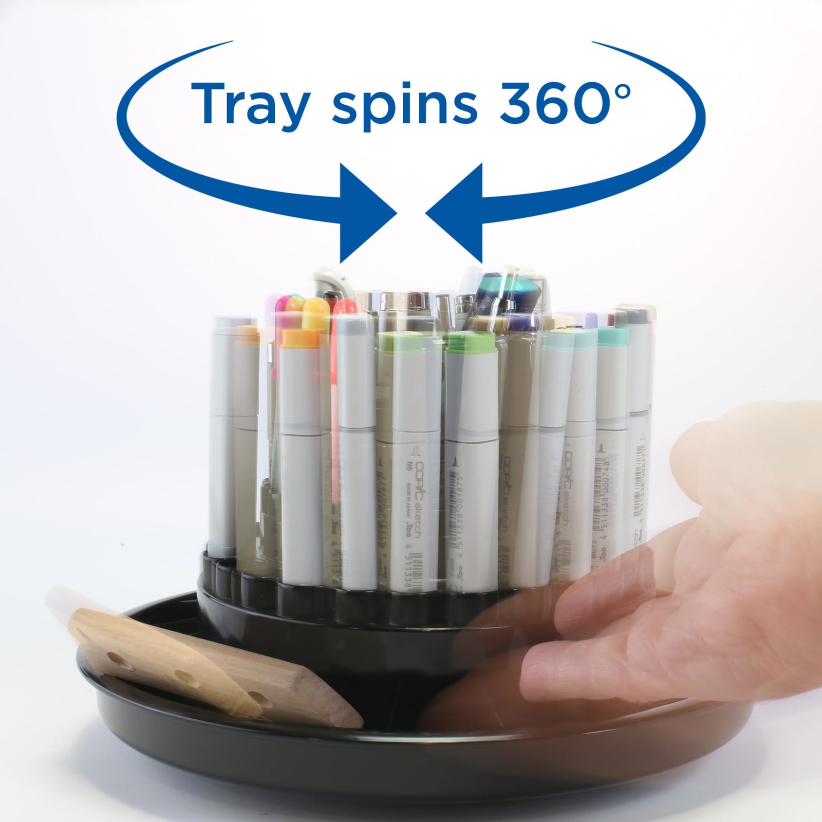 Alvin Spin-O-Tray 9893-1 Rotating Desktop Receptacle Art Drafting And Design