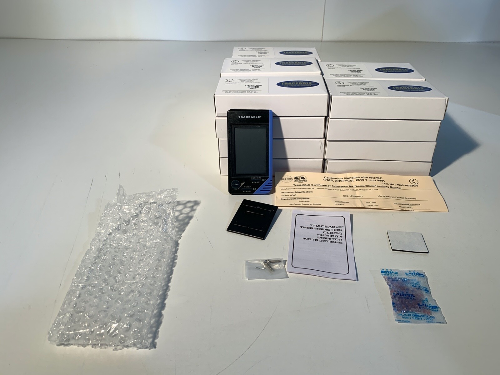 1x Traceable 4040 Thermometer Clock Humidity Monitor 32.0 to 122.0°F, NEW VWR