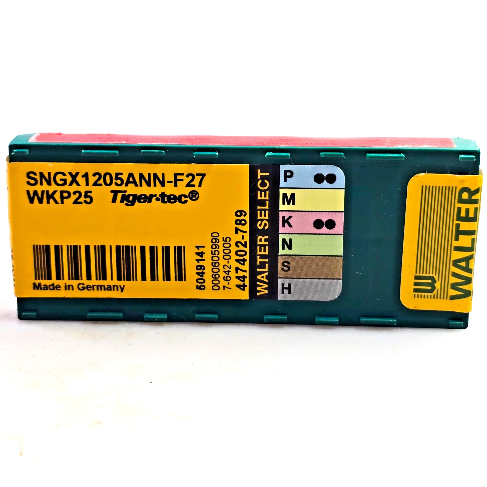 Walter SNGX 1205ANN-F27 WKP25 Carbide Milling Inserts (Box of 10)