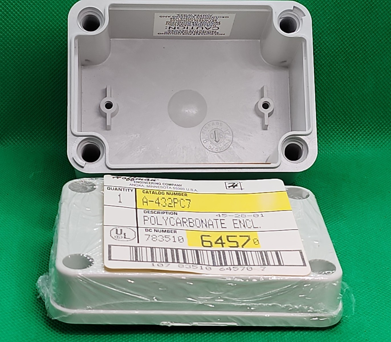 HOFFMAN A-432PC7 NON-METALLIC JUNCTION BOX ENCLOSURE [2WS1-1]