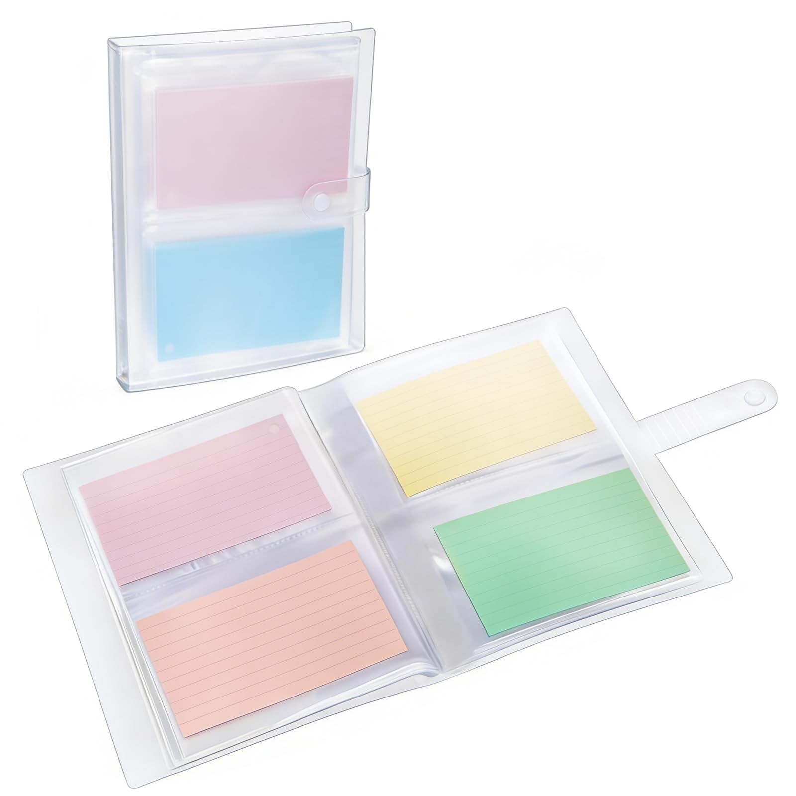 5×7 Index Binder with Clear Plastic Sleeves, Small Organized Folder for Recip…