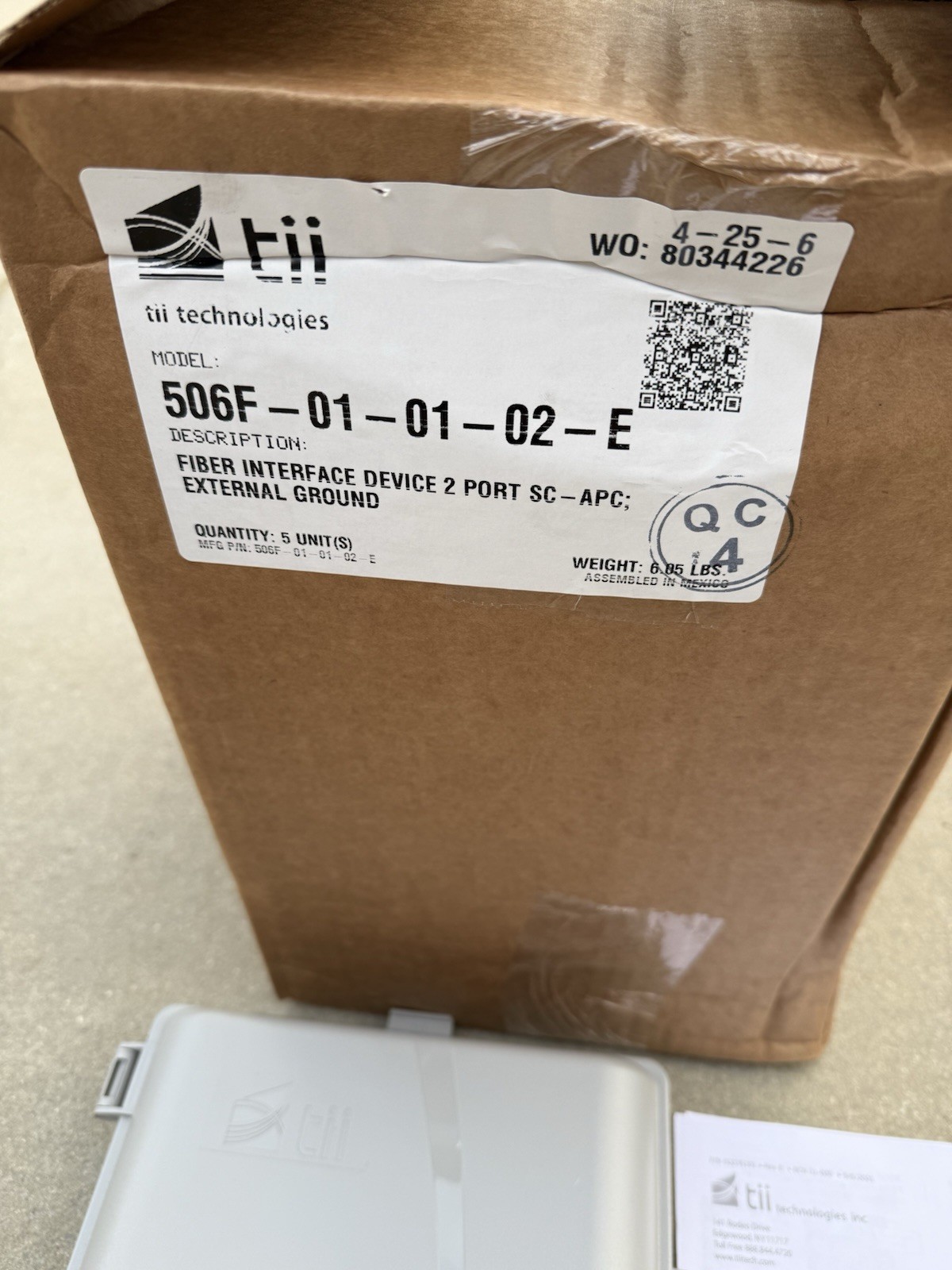 Lot Of 5 TII Network Technologies Wire Terminal Box Enclosure 506F-01-01-02-E