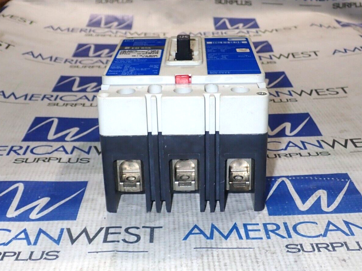 Cutler Hammer Westinghouse ED3125 3 Pole 125 Amp 240 Volt 65kA Breaker – Tested