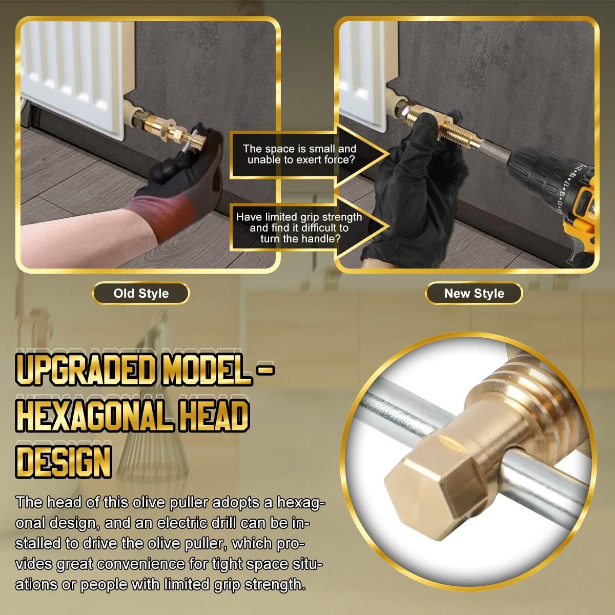 Puller Copper Compression Ring Extractor Sleeve Ferrule Removal Tool,NOT Damage