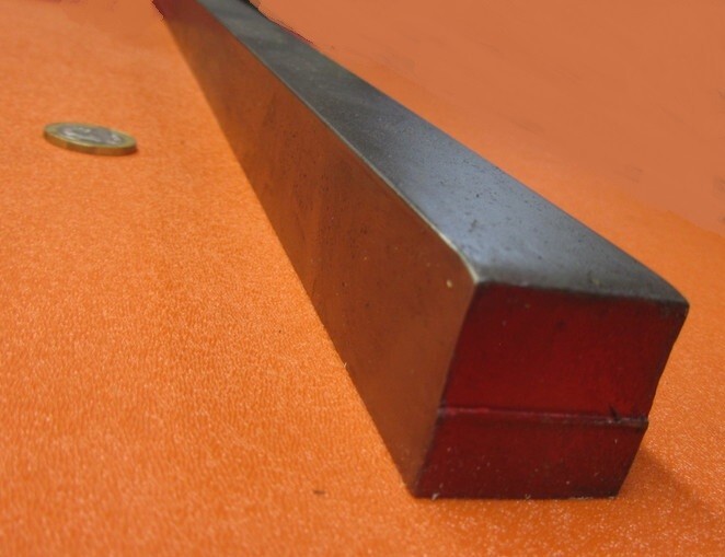 12L14 Square Carbon Steel Bars, 1 1/8″ Square x 1 Ft Length