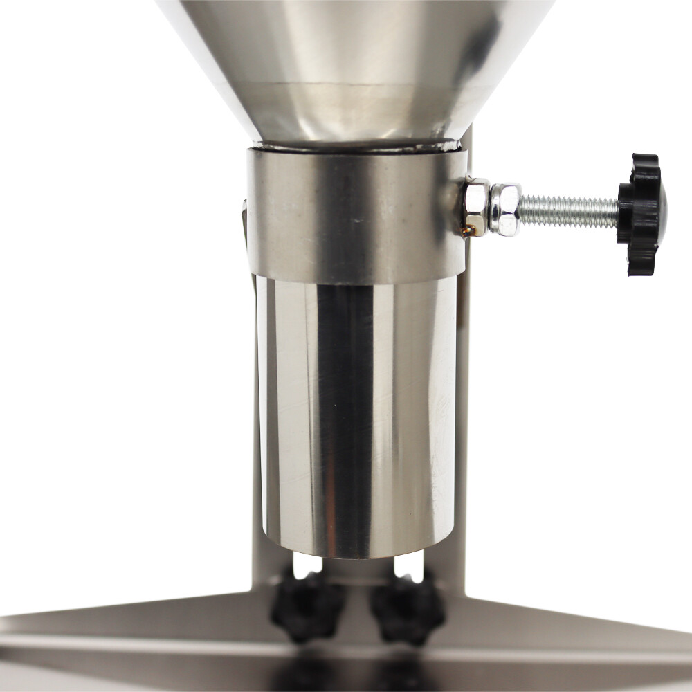 Stainless Steel Manual Feeding Hopper with Support Stand 0.8″/2″/3.9″