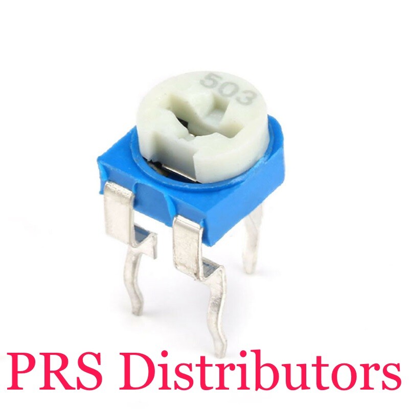 50 Trimmers Potentiometers 100Ω to 1MΩ Adjustable Variable Resistors RM-065