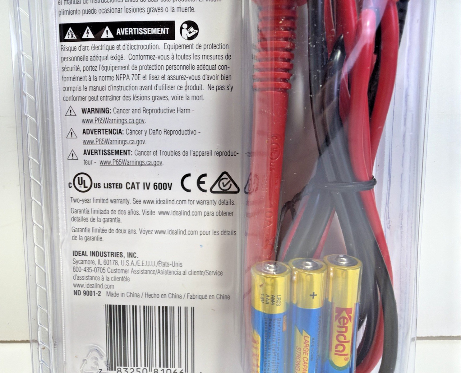 IDEAL 61-557 Voltage Continuity Tester LCD LoZ GFCI NCVT CAT IV 600V New