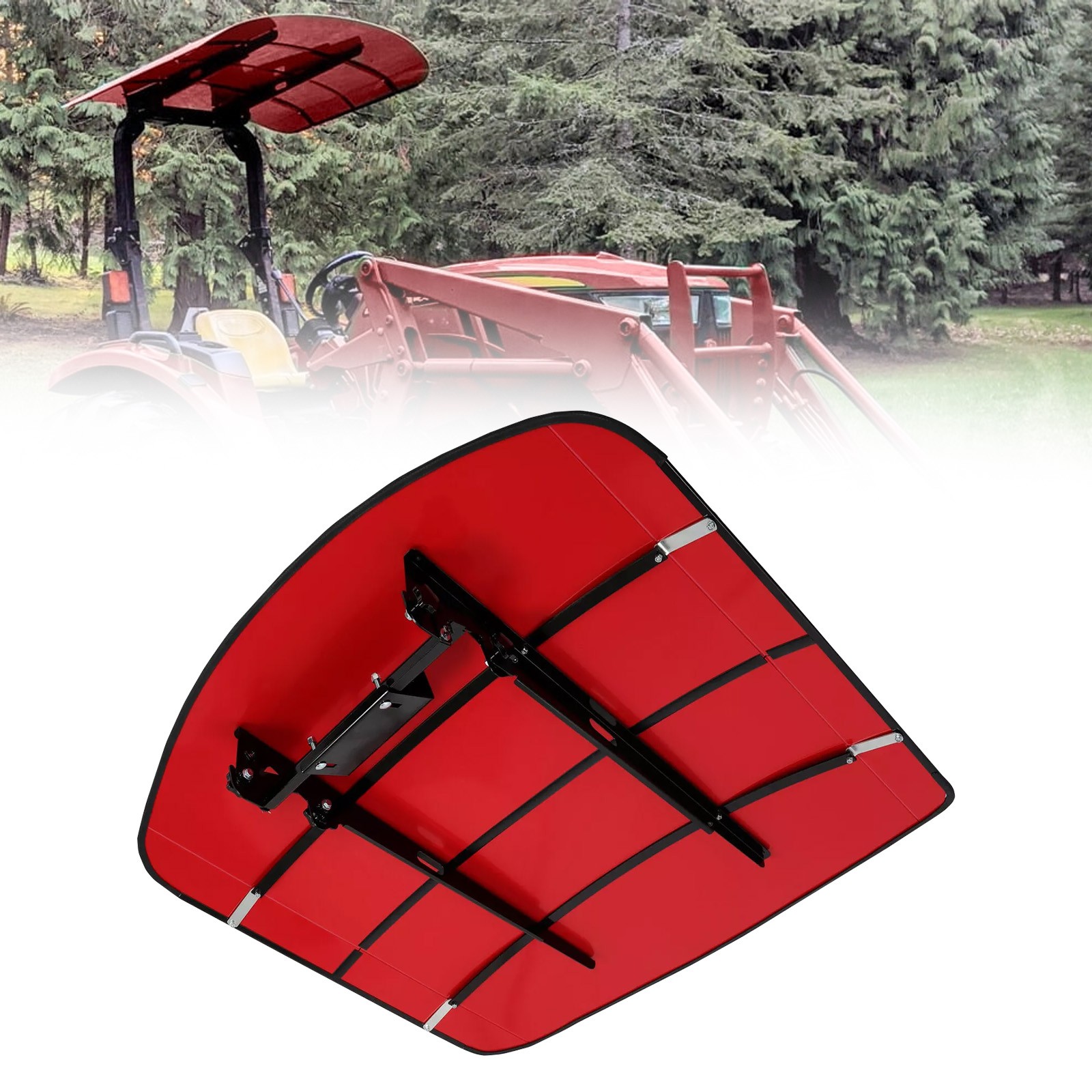 Tuff Top Tractor Canopy 52″ X 52″ For John Deere 2″ x 2″ or 2″ x 3″ ROPS RED