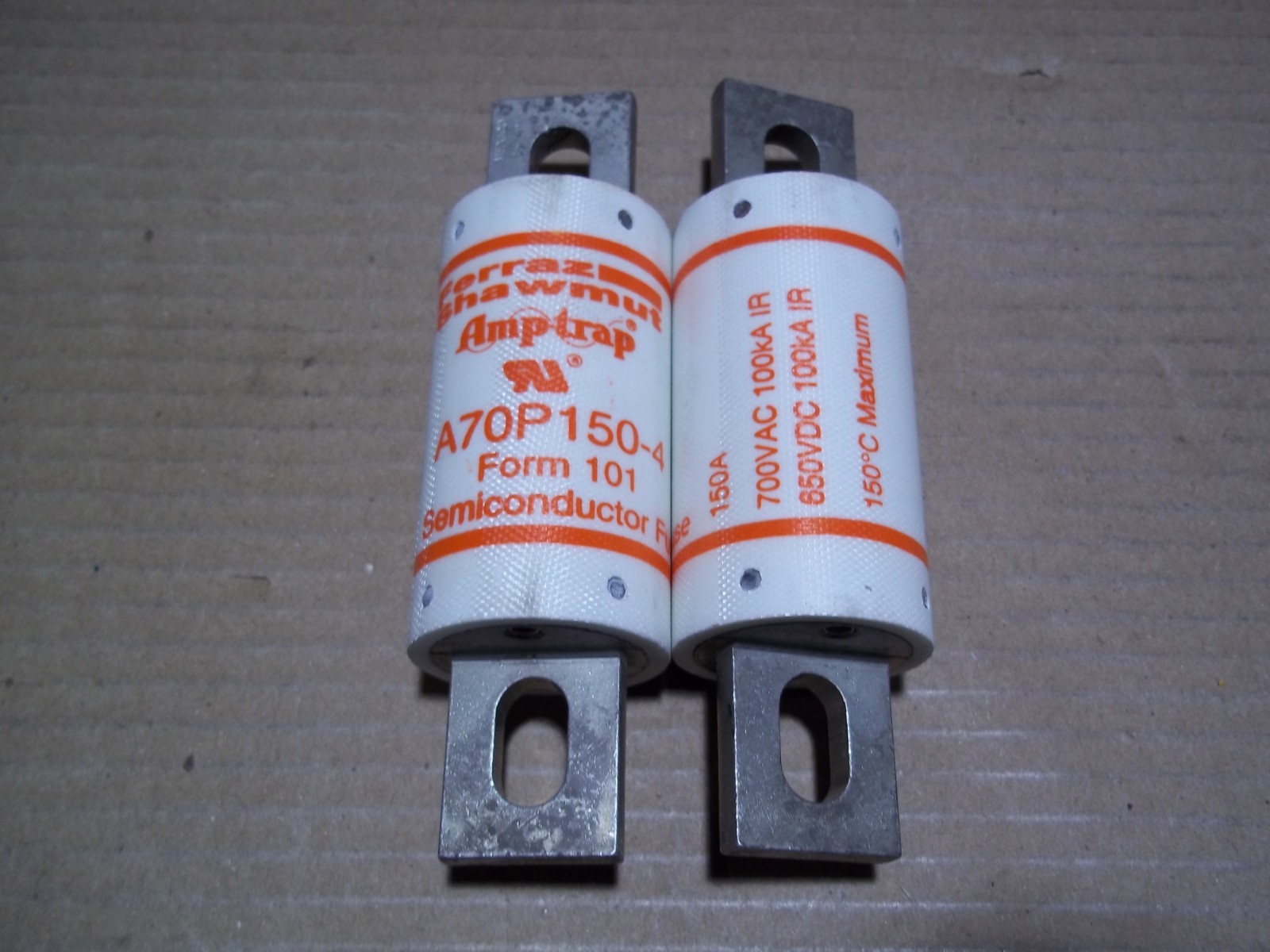 Ferraz Shawmut A70P150-4 *Lot of 2* Amptrap Form 101 150A 700Vac