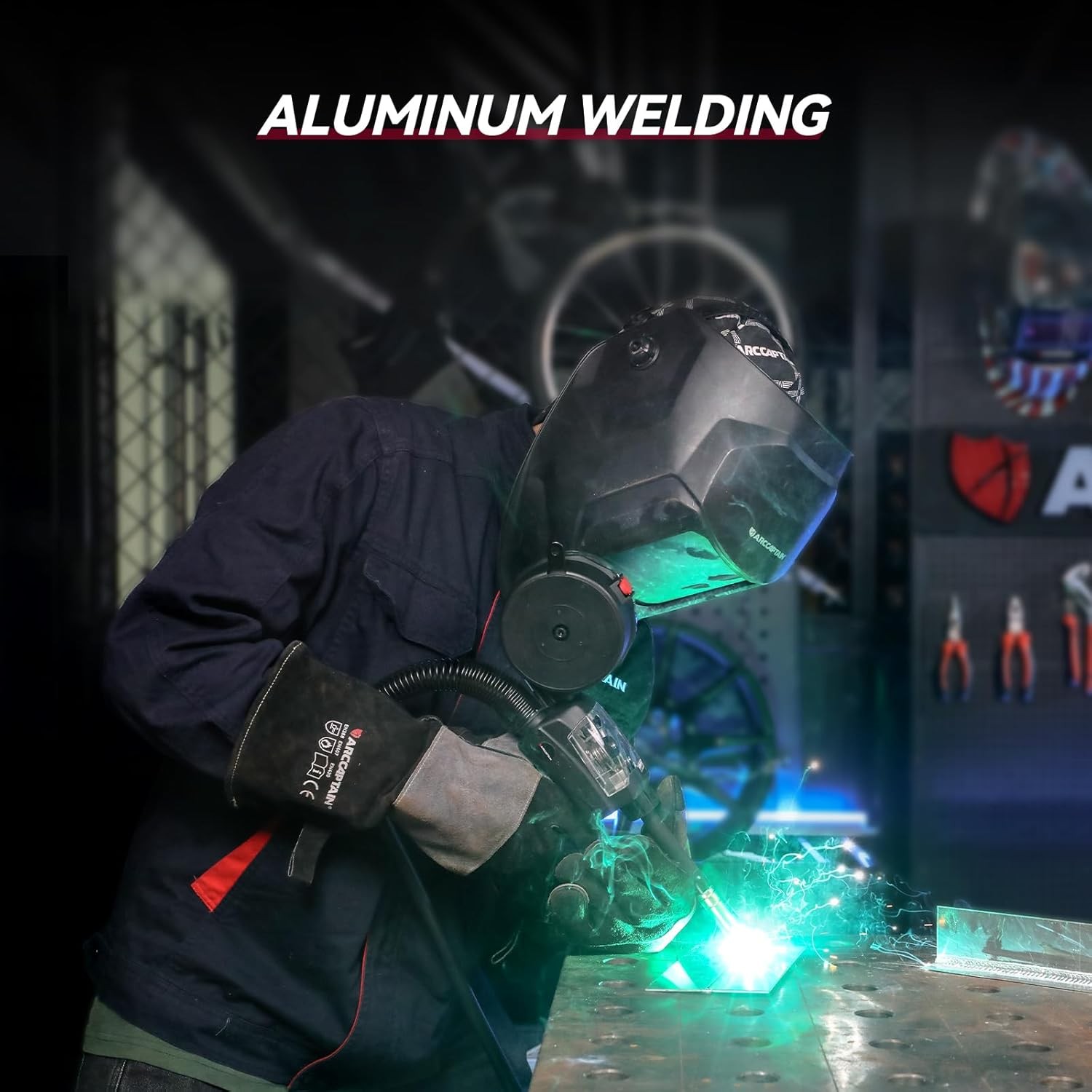 2026 ARCCAPTAIN 205A 6-in-1 MIG Welder, APP Control, 120V/240V with Spool Gun