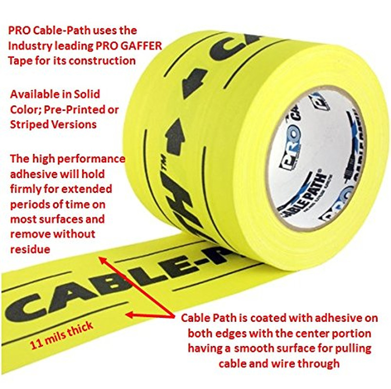 Premium Matte Gaffer Tape 30 Yds – 4″ Wide, Rubber Adhesive, 11 Mils Thick