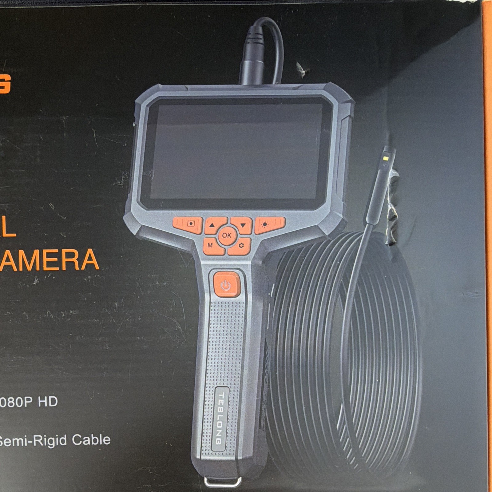 Teslong NTS430 Dual Lens 1080P HD Inspection Camera 4.3in IPS LCD Semi-Rigid