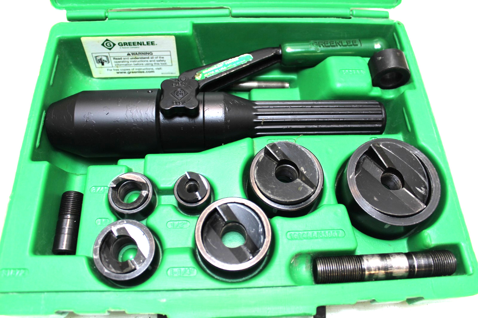 GREENLEE 7906/7806 SB Quick Draw Hydraulic Knockout Set (100% TESTED)