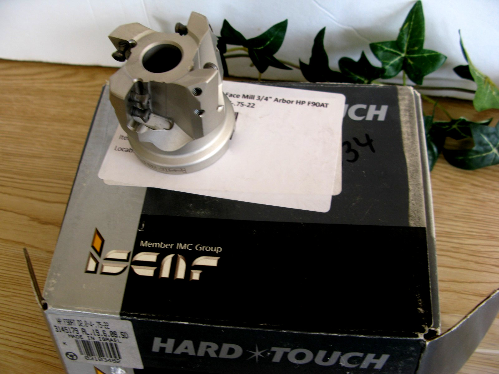 NEW! Iscar Indexable 2″ Face Mill 3/4″ Arbor HP F90AT D2.0-4-.75-22