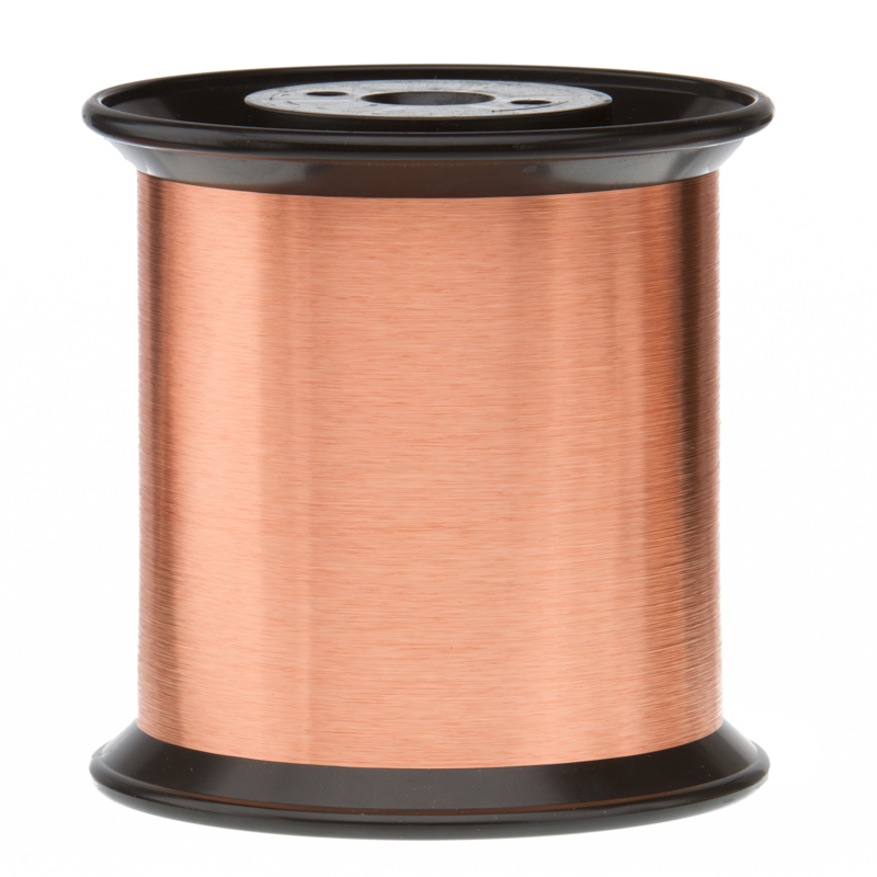 42 AWG Gauge Enameled Copper Magnet Wire 5.0 lbs 0.0026″ 155C Natural MW-79-C