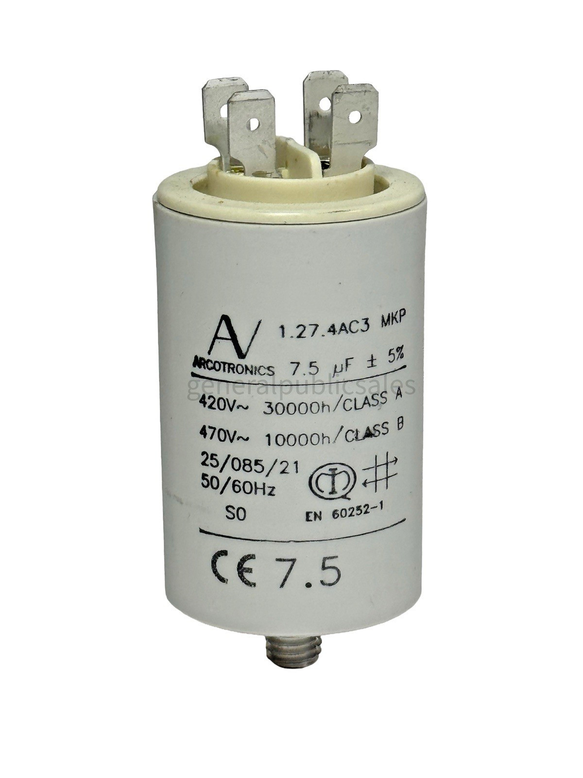 GENUINE ARCOTRONICS 1.27.4AC3 MKP 7.5uF 470Vac KEMET PREMIUM QUALITY CAPACITOR