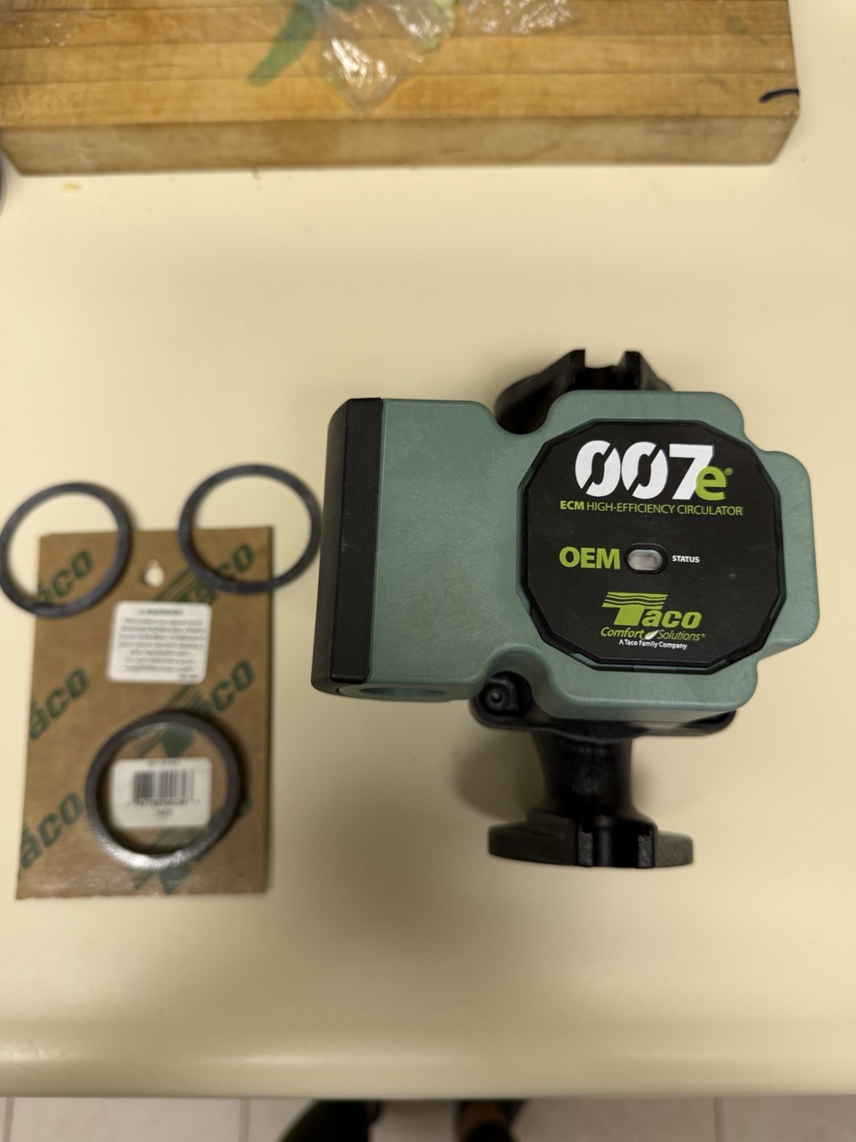 Taco 007E-2F2 ECM High Efficiency Hot Water Circulating Pump Variable Speed New