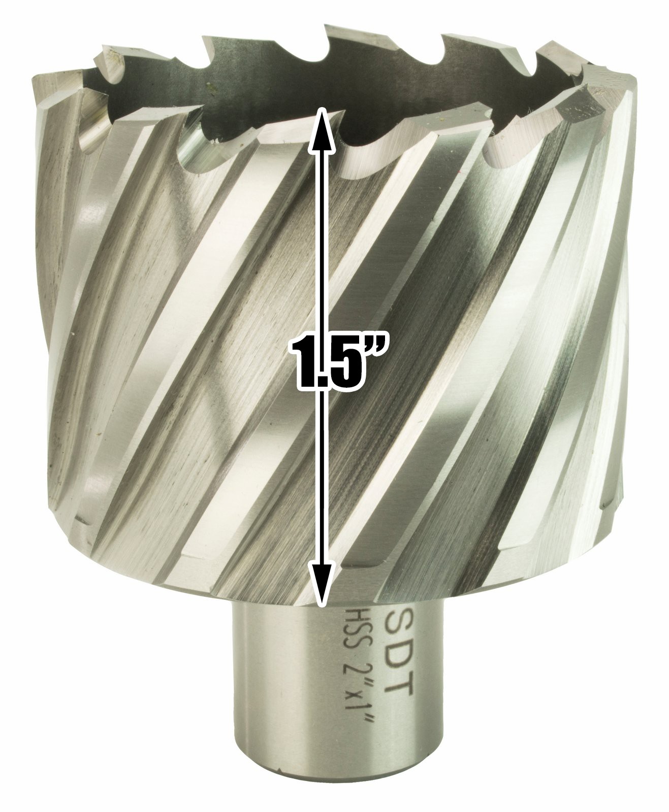 Steel Dragon Tools® 2″ x 1″ HSS Annular Cutter with 3/4″ Weldon Shank