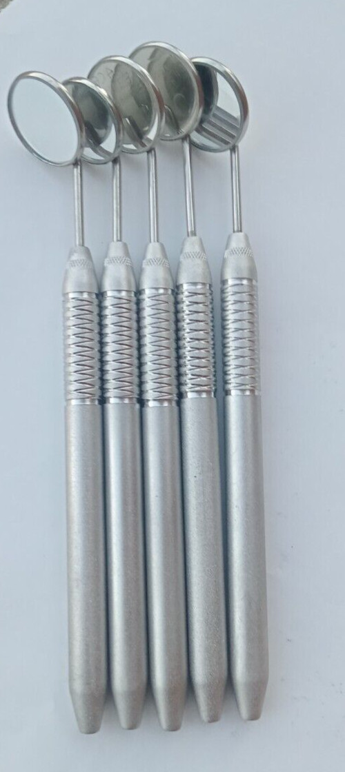Dental Mouth Mirror #5 Unique Hollow Handle Dental Instruments Dentist 10 PCS