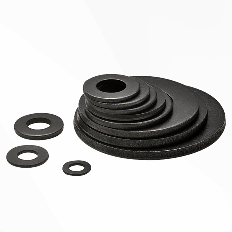 Grade 8.8 High Tensile Black Flat Washers Carbon Steel I.D:2mm-30mm O.D:5mm-60mm