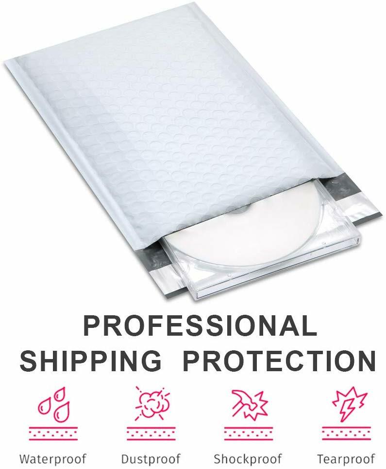 Poly Bubble Mailers Padded Envelopes Plastic Protective Packaging Bubble 6.5×10