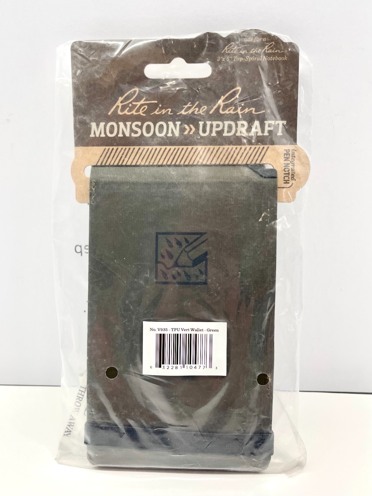 NEW – Rite in the Rain Monsoon Updraft Wallet, 3×5 Notebook Cover, No. V935