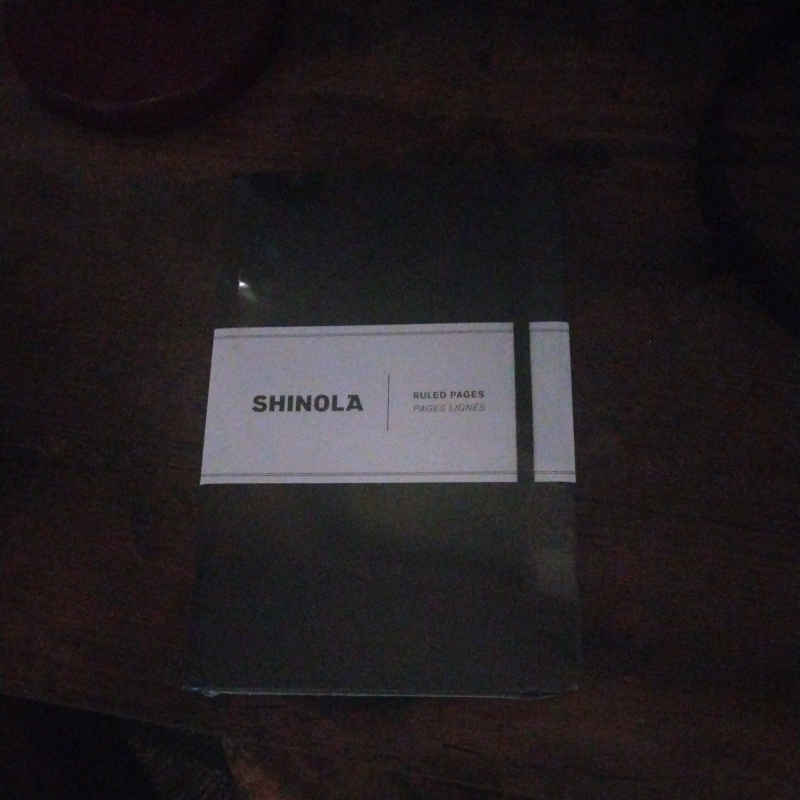 Shinola Detroit Medium Hard Ruled Journal Black, 5.25 x 8.25″