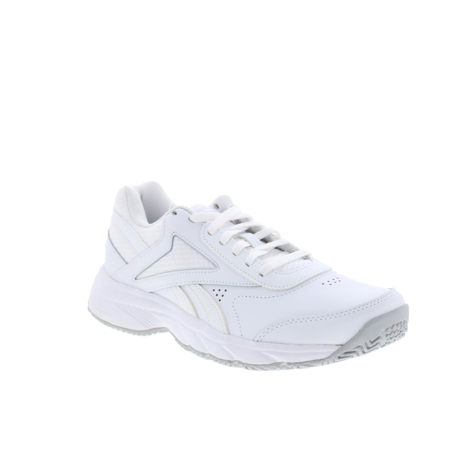Reebok Work N Cushion 4.0 Mens White Leather Lace Up Work & Safety Shoes