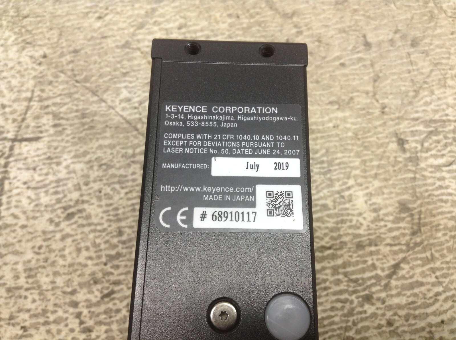 Keyence LJ-V7080 Ultra-High Speed In-line Laser Sensor LJV7080