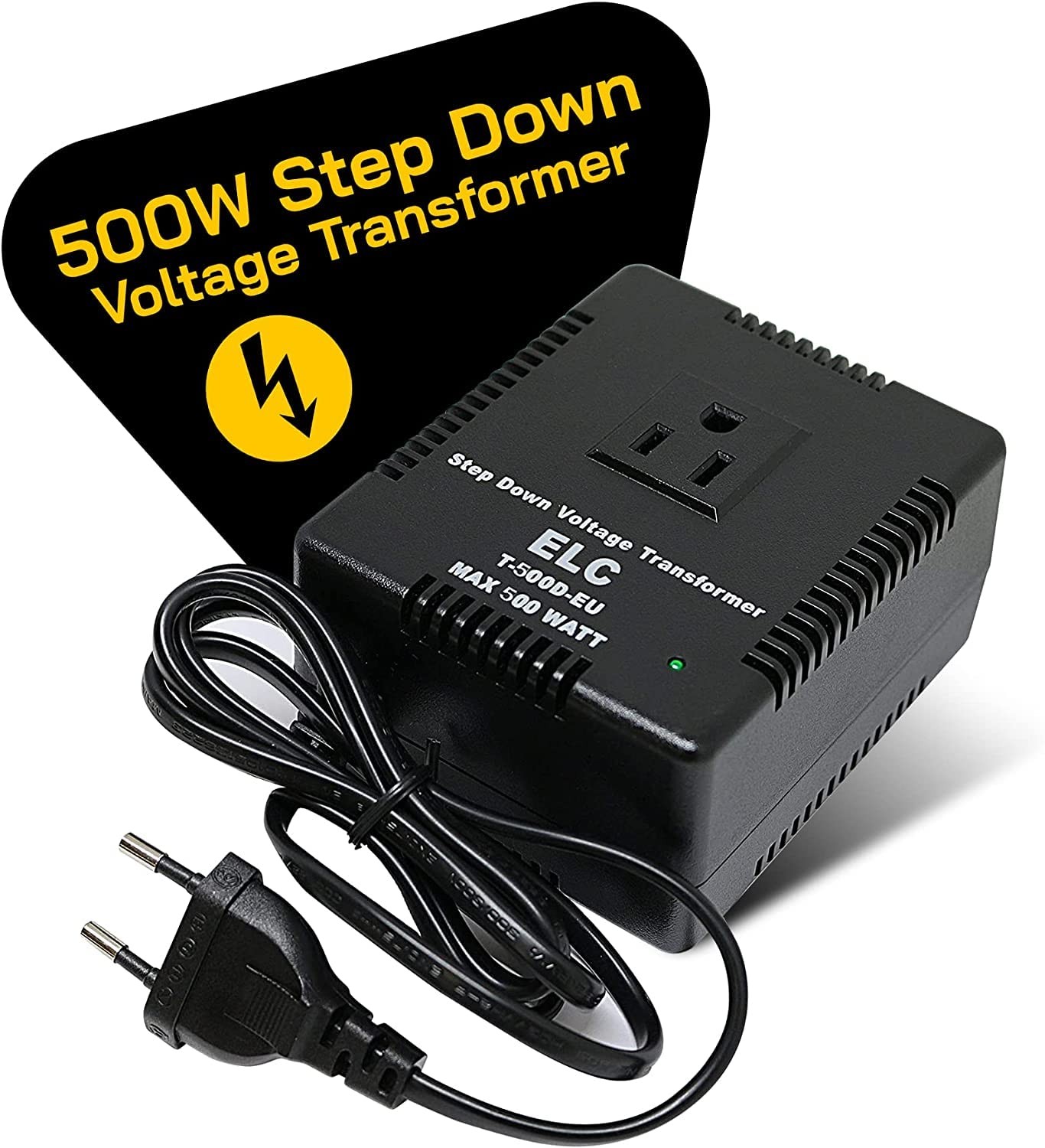 ELC 500-Watt Voltage Converter – Step Down – 220v to 110v / 240v to 120v Travel