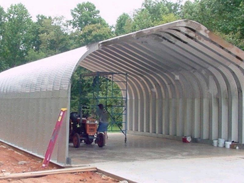 25x30x13 DuroSPAN Steel Garage Shop DIY Building Kit Open Ends