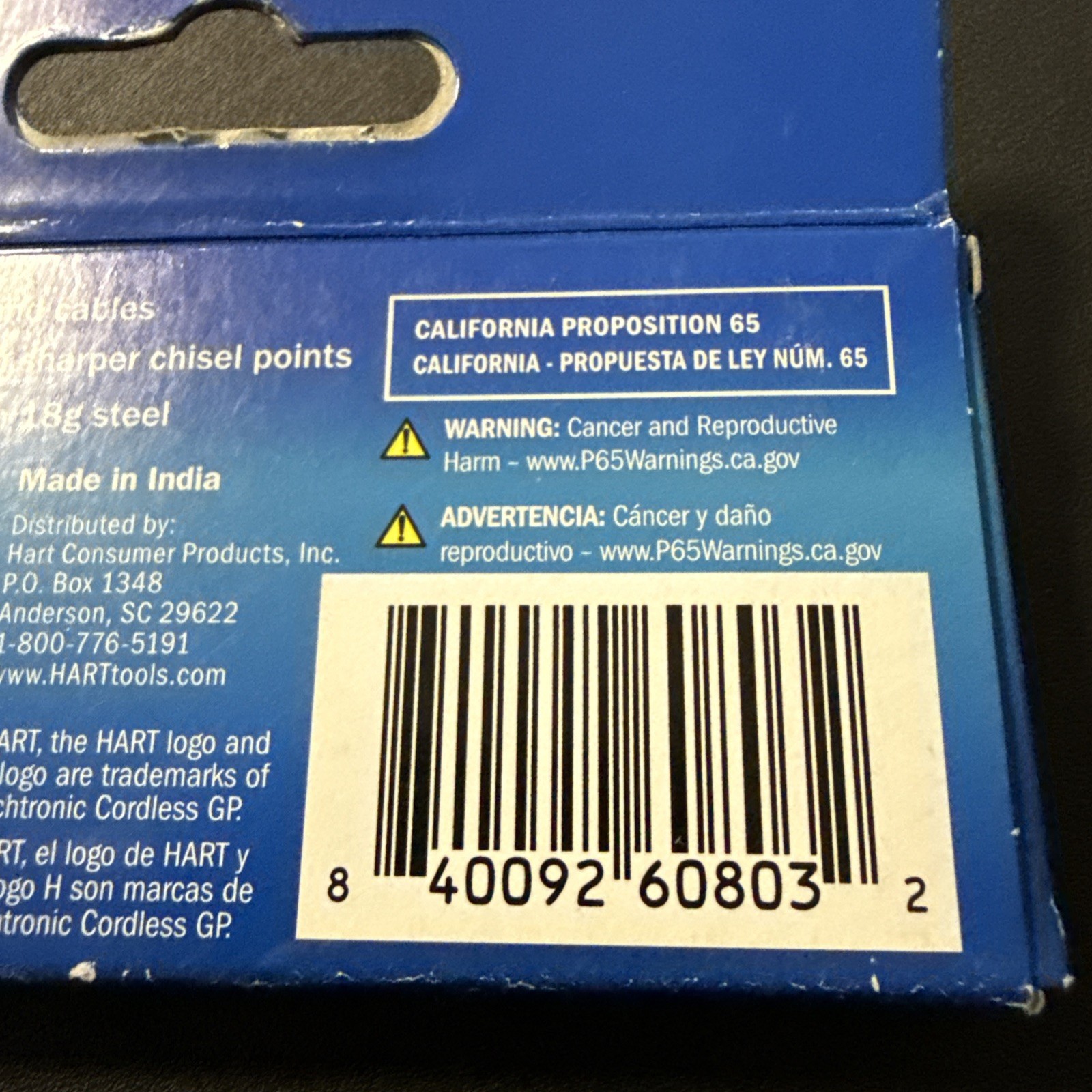 HART 1/2″ inch Cable Staples for Securing Wires & Cables 1,000 Count New
