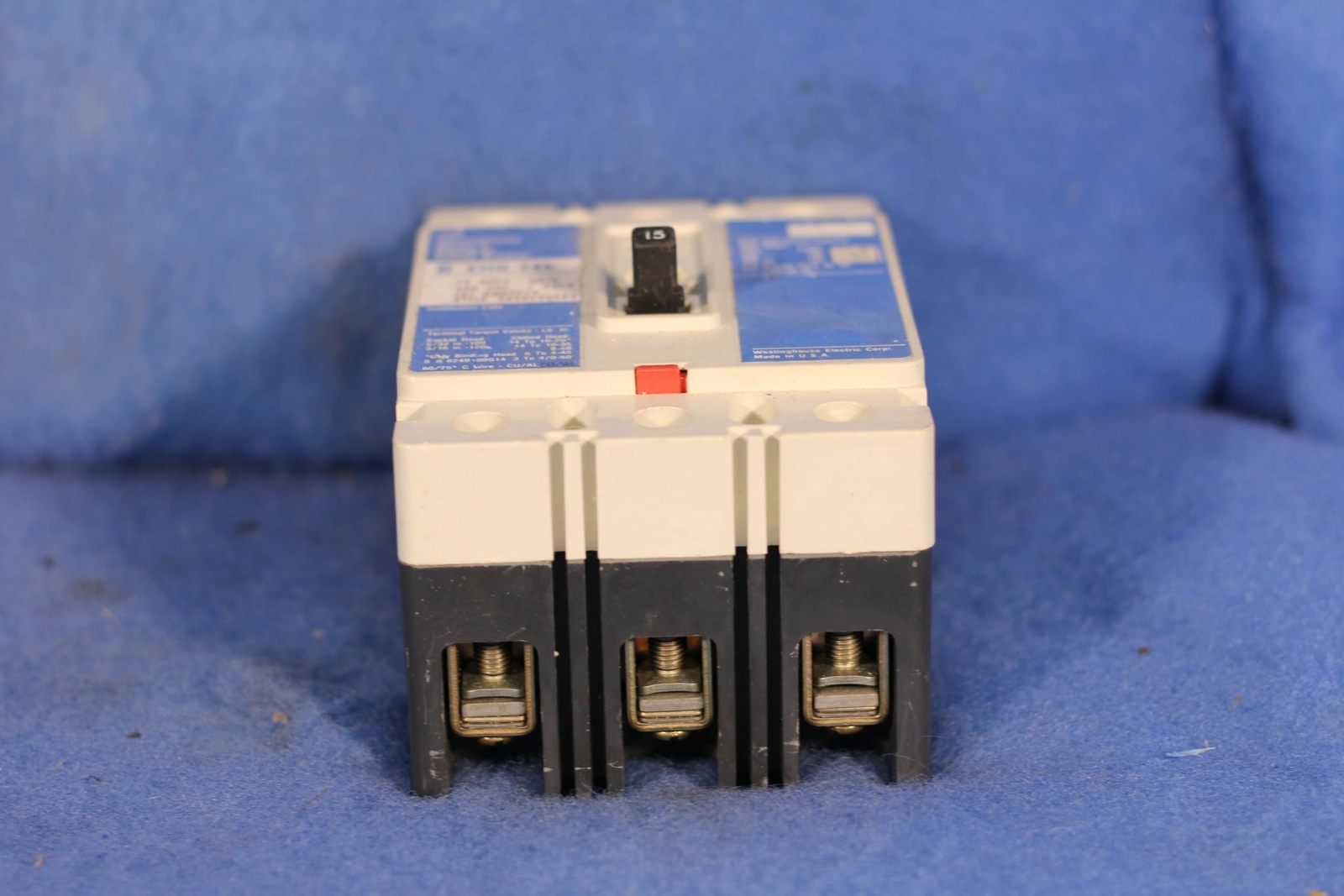 WESTINGHOUSE CIRCUIT BREAKER EHD3015 15A 480V 1YR WARRANTY