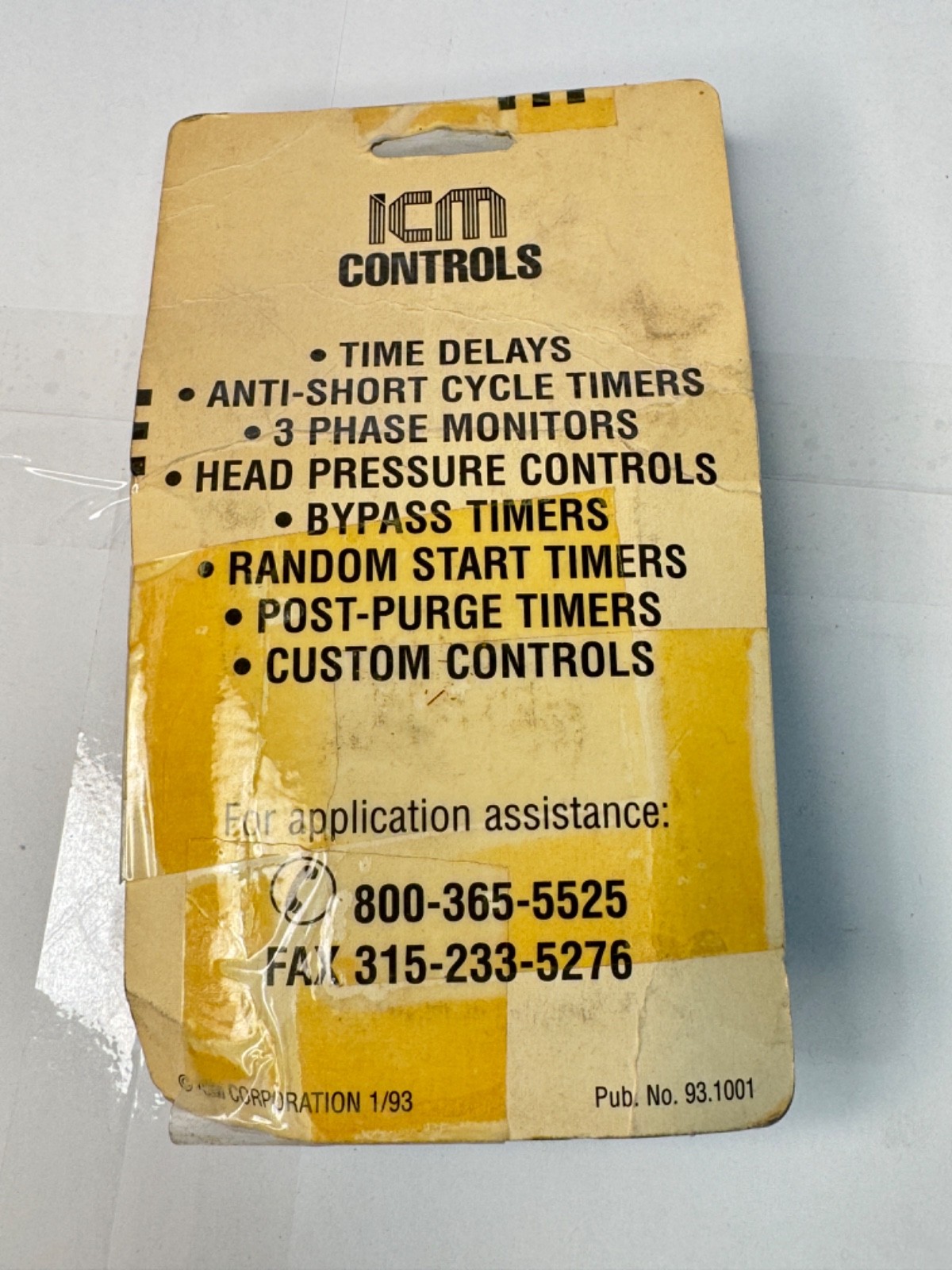 ICM Controls ICM254B Post Purge Fan Delay Timer, 12-390 Second Adjustable Delay