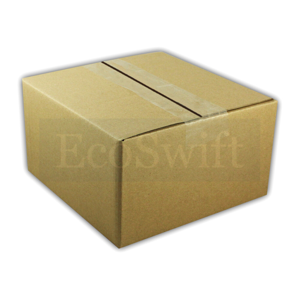 1-Box 8x8x4 EcoSwift Cardboard Packing Moving Shipping Box Corrugated Carton