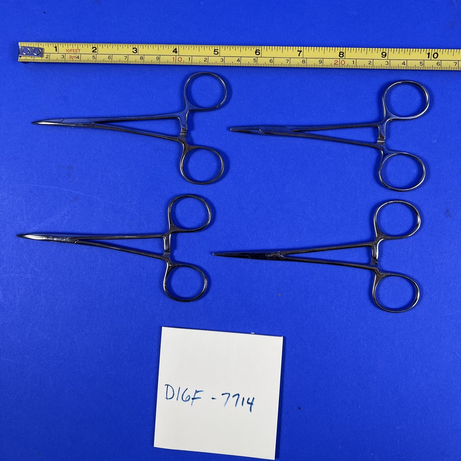 Centurion Forceps Stainless Steel Curved and Straight lot of 4
