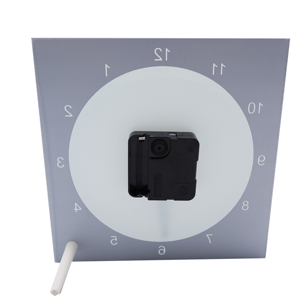 7.8″ x 7.8″ Sublimation Blank Mirror Edge Glass Photo Frame with Clock