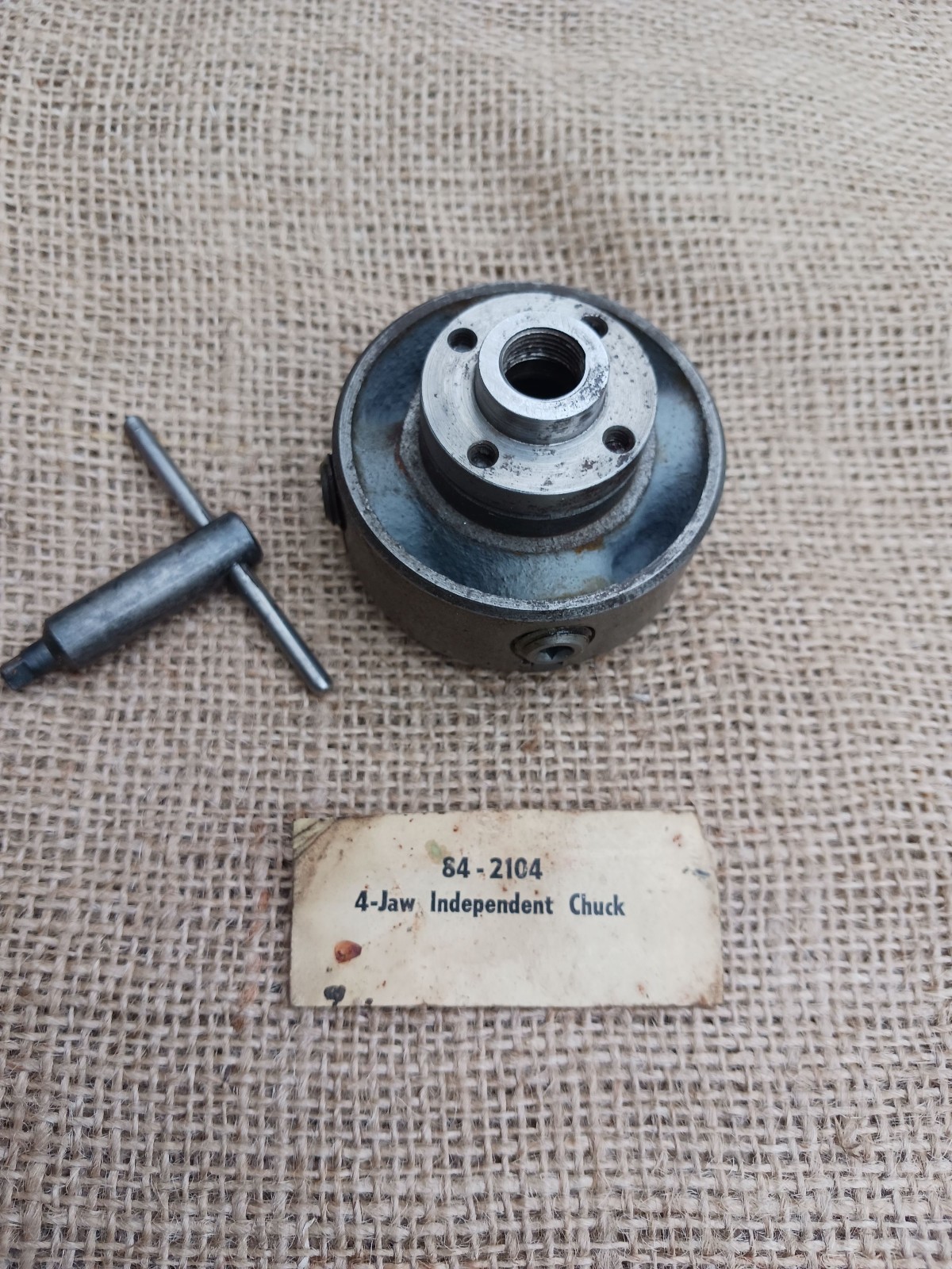 Unimat 4-jaw chuck #84-2104, M12 x 1 mm thread, Made in Austria