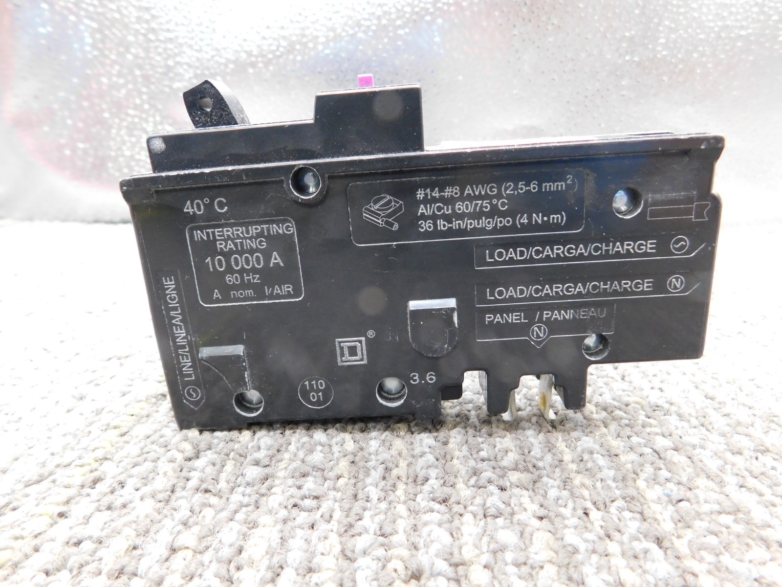NEW Square D HOM120PDF 120V 20A Single-Pole Circuit Breakers
