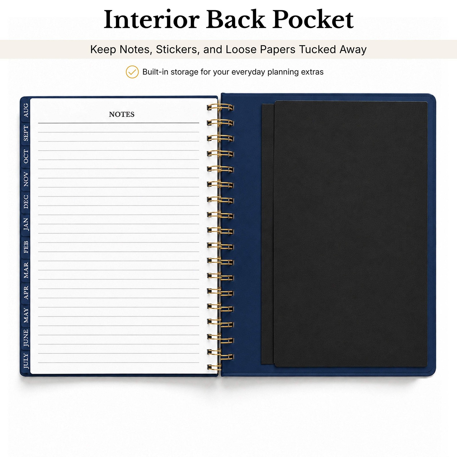 2026-2027 Mid-Year Monthly Weekly Spiral Planner B5 August Start Agenda