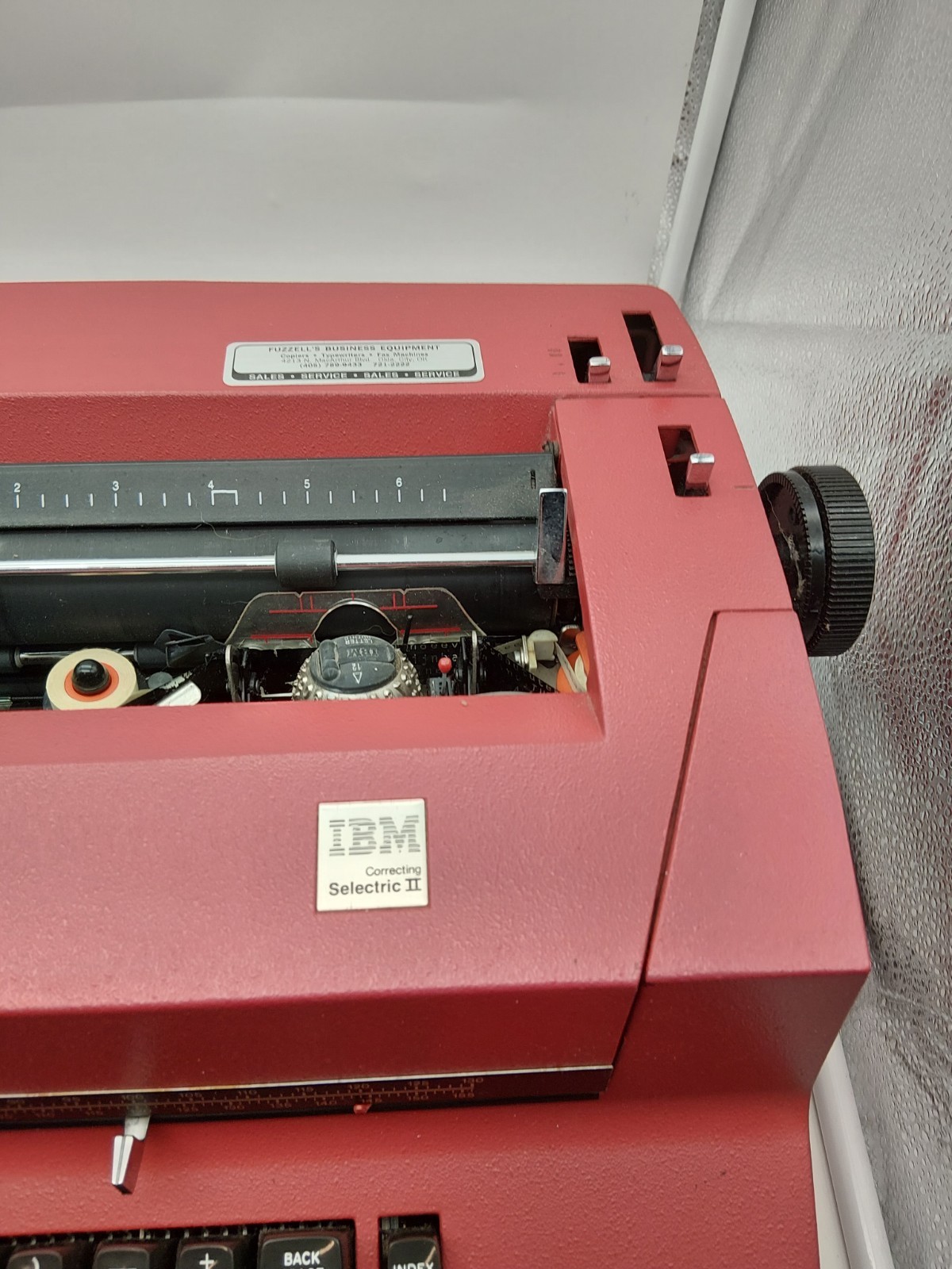 Vintage IBM Correcting Selectric II 2 Electric Typewriter Red *Parts Only*