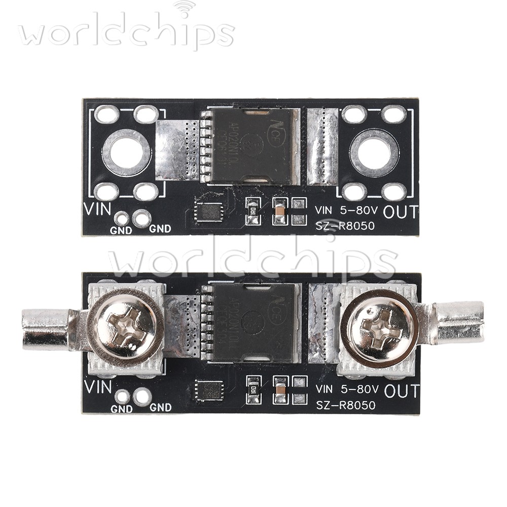 80V 50A Ideal Diode Module, 2mΩ Low Voltage Drop MOSFET for Power Supply