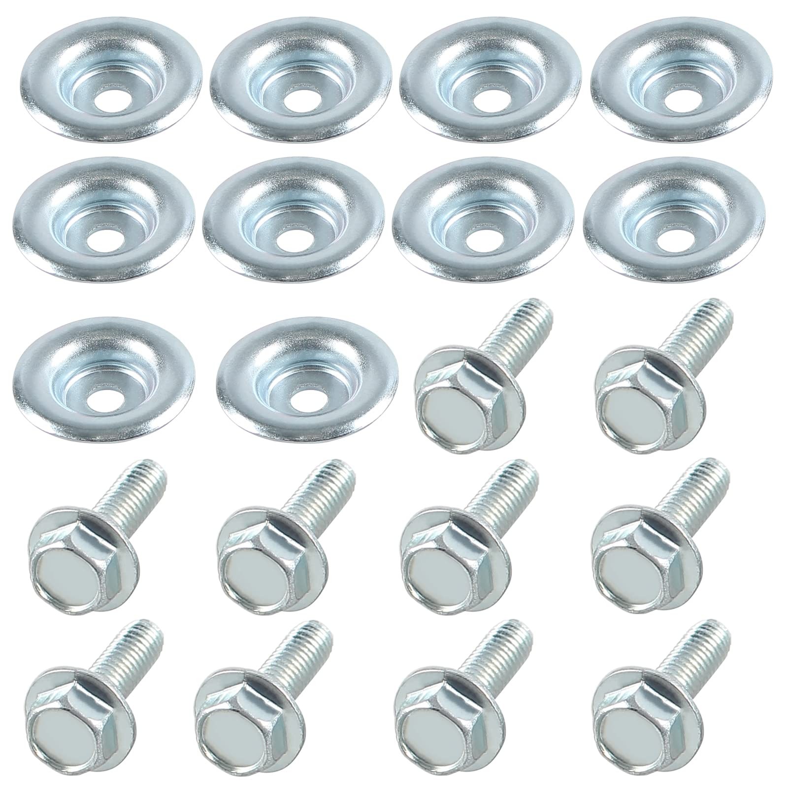 20 Piece Set UTV Skid Plate Washer and Bolt Kit Compatible with Polaris RZR ..
