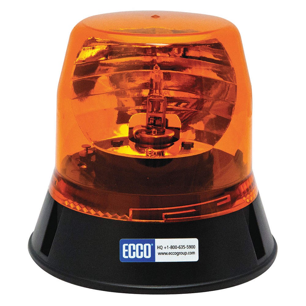ECCO 5813A Rotating Beacon,Amber,Rotating 49KD39