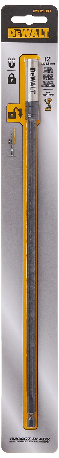 DEWALT DWA12HLDFT 12″ Impact Ready Locking Bit Holder Extension