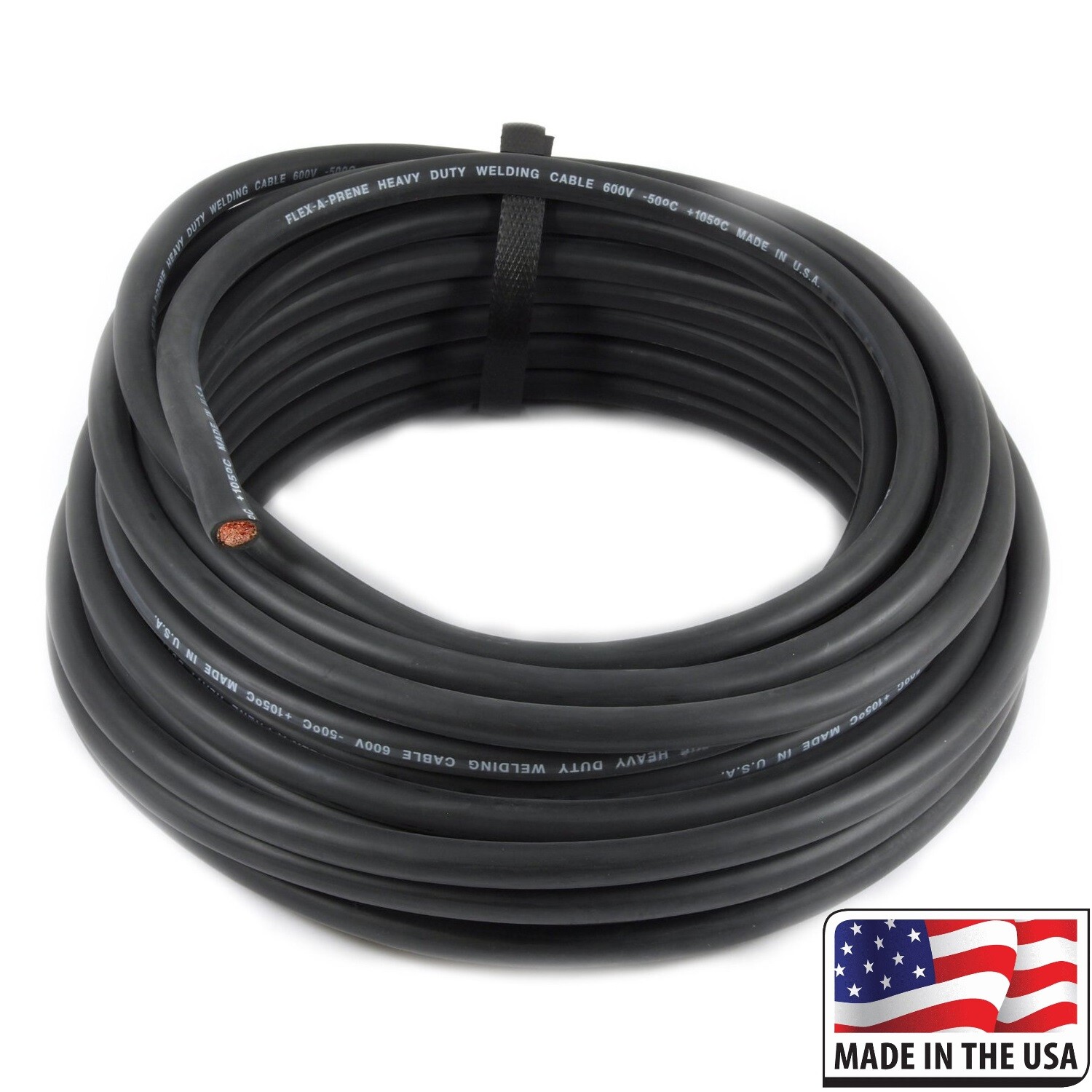 Direct #2 AWG Flex-A-Prene Welding Cable – 50 Foot – Made In USA