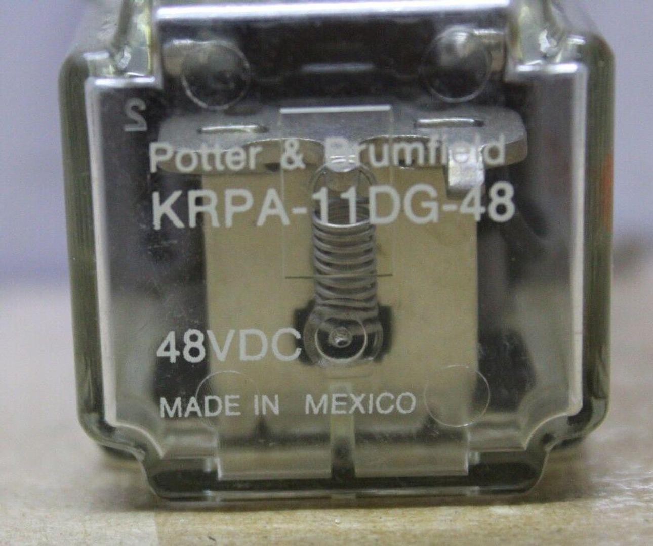 POTTER & BRUMFIELD RELAY KRPA-11DG-48 48 VDC 120/240 VAC 10 AMP *WARRANTY*