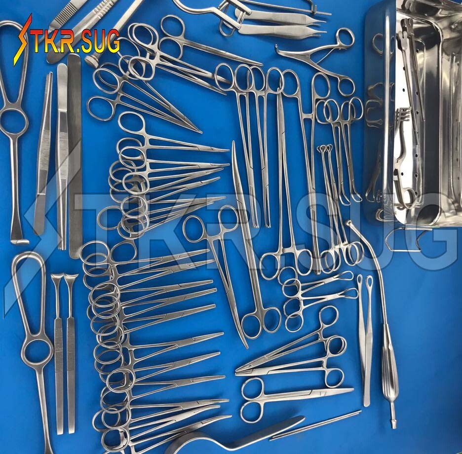 Basic Laprotomy Medical Surgical Orthopedic Instruments 60 PCS A+ Quality