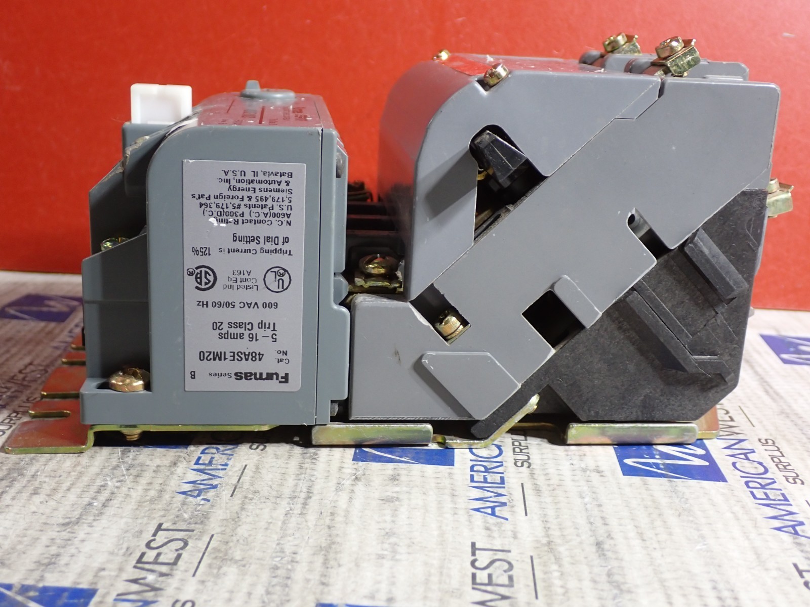 Furnas 14CS12A Starter 2 HP 230v Size 0 48ASE1M20 5-16A OL 120v Coil S899